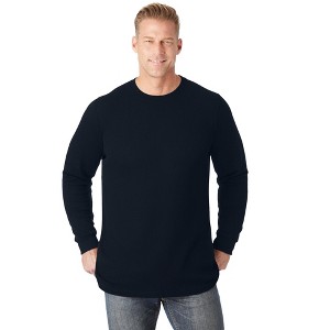 KingSize Long Sleeve Ribbed Crewneck - 1 of 2