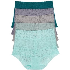Felina | Signature Stretchy Lace Hi-Waisted Boyleg Panty 5-Pack - 1 of 1