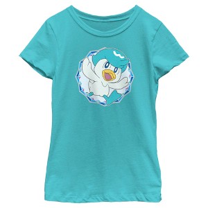 Girl's Pokemon Quaxly Circle T-Shirt - 1 of 4