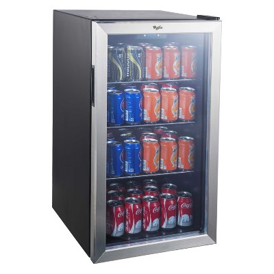 Whirlpool 3.6 cu ft Mini Refrigerator Beverage Center - Stainless Steel WHB36S