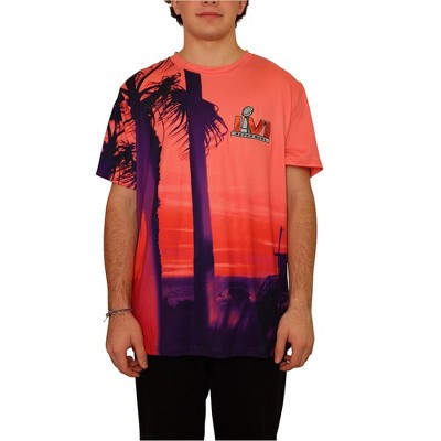G-III Sports Mens Super Bowl LVI Graphic T-Shirt, Pink, X-Large