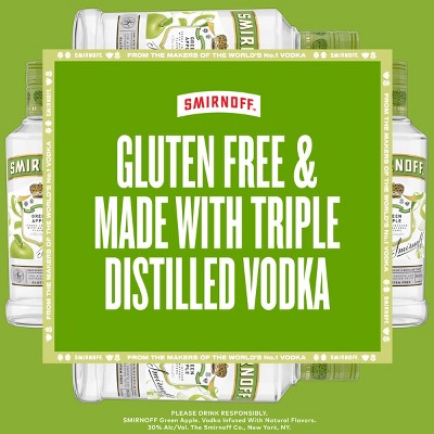 Smirnoff Green Apple Flavored Vodka - 750ml Bottle