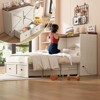 AMERLIFE Farmhouse Murphy Bed with Storage & Charging Station - 4 of 4