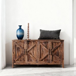 TiramisuBest Modern Wood Buffet Sideboard 43"/56" 2 Doors 2 Drawers Adjustable Shelf Entryway Dining Room Console Storage Cabinet - 1 of 4