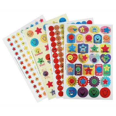 Eureka Stars & Smiles SPARKLE Sticker Book 268 ct. (EU-609400)