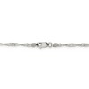 Black Bow Jewelry 2.25mm Sterling Silver, Solid Singapore Chain Necklace - 4 of 4