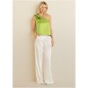 VENUS Womens Bow Detail One-Shoulder Top - 3 of 4