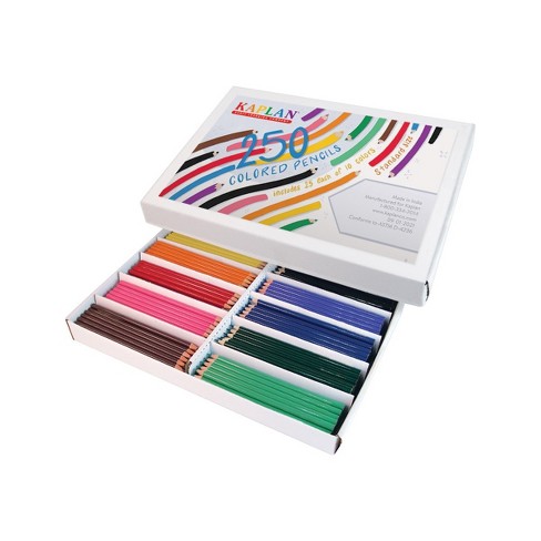 Kaplan Early Learning Colored Pencils Class Pack - 250 per Box