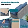 Celebalcony 8-Piece Outdoor Patio Sectional Seating Group with Cushions - 4 of 4