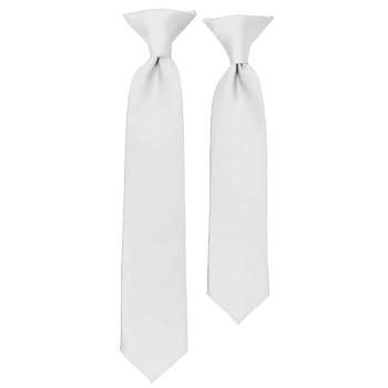 Solid Color Pre-tied Clip On Necktie For Boy