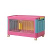 Gulches 4-Tier Folding Storage Cabinet - Happy Color Collapsible Organizer with Magnetic Door & Wheels for Home, Dorm & Office - 2 of 4