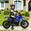 6V Kids Ride-On Motorcycle with Training Wheels, Headlight & Music, Adjustable 2-5 MPH Electric Toddler Bike for Boys & Girls - 2 of 4