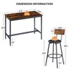 NicBex Dining Room Table Set for 6 Kitchen Table and Chairs with Upholstered Stools with Backrest for Kitchen, Dining Room Restaurant - 3 of 4