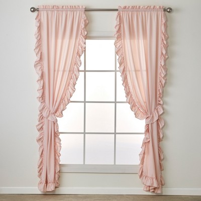 SKL Home By Saturday Knight Ltd Sarah Window Curtain Panel Pair - 2-Pack - Blush