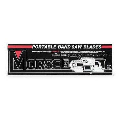 MORSE ZWEP442024MCGR Portable Band Saw Blade,1/2 In. W,PK3