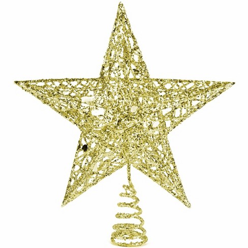 Ornativity Glittered Star Tree Topper - Gold : Target