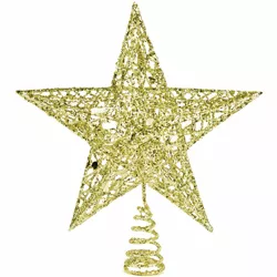 Ornativity Glittered Star Tree Topper - Gold