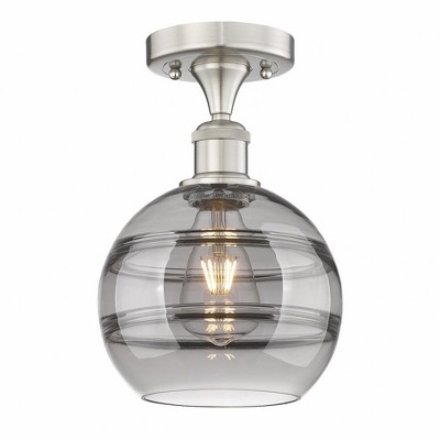 Rochester - 1 Light Semi-Flush Mount In Industrial Style-10 Inches Tall and 8 Inches Wide