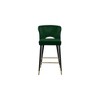 Meridian Furniture,Kelly Green Velvet Stool, Set of 2 - 3 of 4
