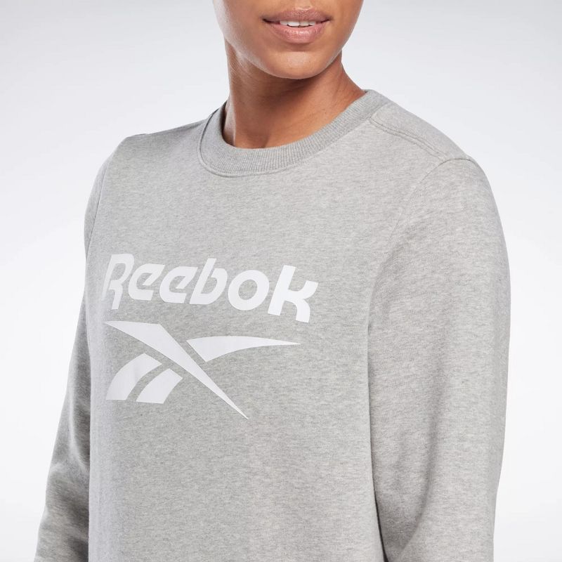 Reebok Identity Big Logo Fleece Crew Sweatshirt Womens, 4 of 7