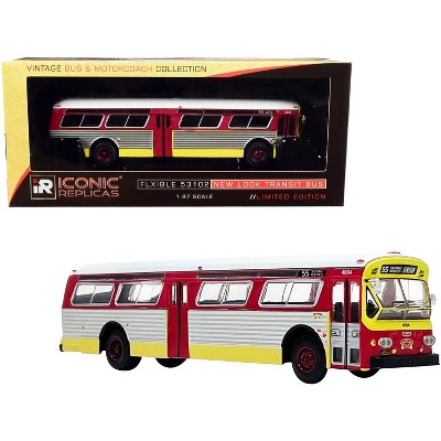 Flxible 53102 Transit Bus #55 "Sacramento" "Vintage Bus & Motorcoach Collection" 1/87 (HO) Diecast Model by Iconic Replicas