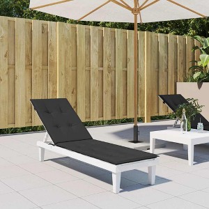 vidaXL Deck Chair Cushion Anthracite Oxford fabric (100% polyester) - 1 of 4