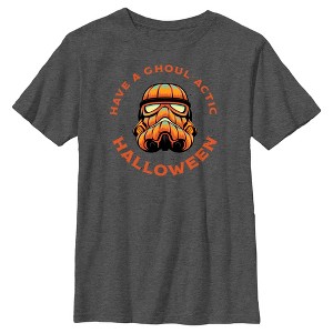 Boy's Star Wars Halloween Stormtrooper Have a Ghoul-Actic Halloween T-Shirt - 1 of 4