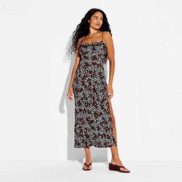 Vestido largo tipo slip con volantes para mujer - Wild Fable™ 2
