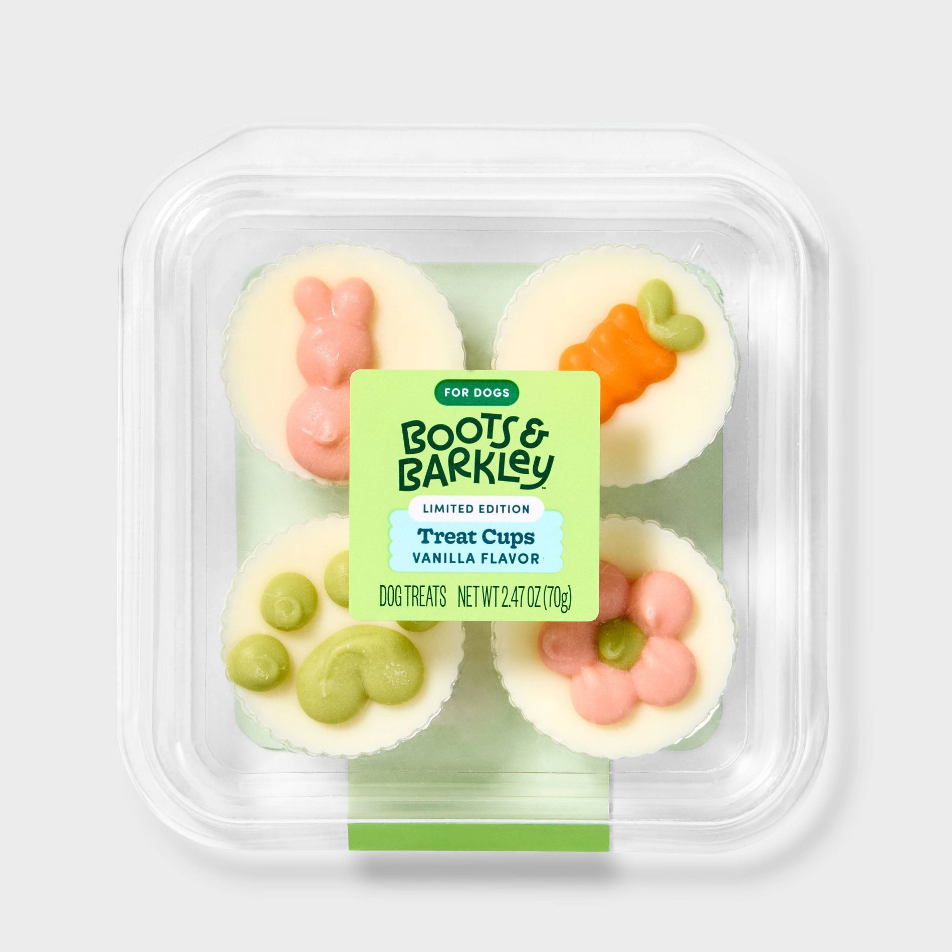 Apple and Cinnamon Flavor Crunchy Dog Treat Cup - Boots & Barkley™ 2.47oz