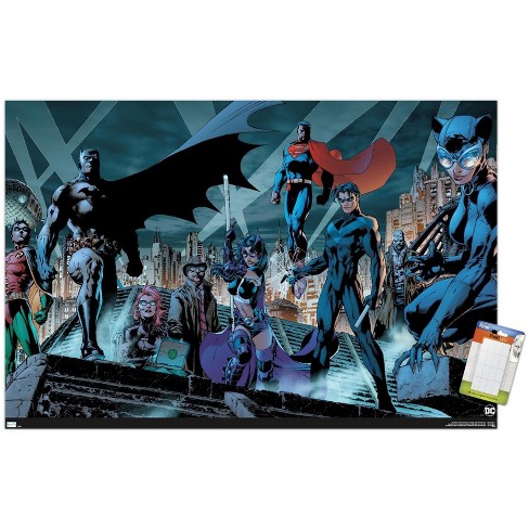 Trends International Dc Comics - Batman - Skyline Unframed Wall Poster  Prints : Target