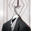 Designstyles Clear Acrylic Clothes Hangers, Heavy-Duty Closet Organizers with Matte Black Steel Hooks, Perfect for Suits and Sweaters - 10 Pack - 4 of 4