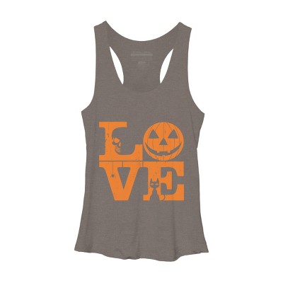 Women's Design By Humans Halloween Love Night Creepy Cute Fun By RedBirdLS Racerback Tank Top