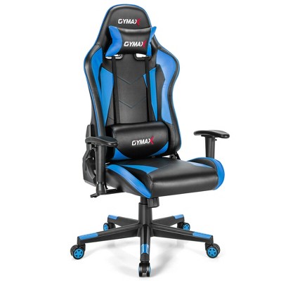 Bigzzia High-Back Gaming Chair PC Office Chair Computer Racing Chair PU  Desk Task Chair Ergonomic Executive Swivel Rolling Chair with Lumbar  Support