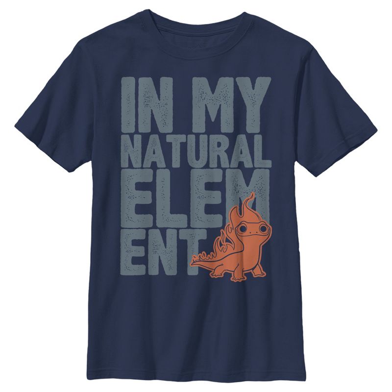 Boy's Frozen 2 Natural Element Large Text T-Shirt, 1 of 4