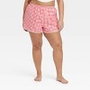 Women's Lace Trim Boxer Pajama Shorts - Colsie™ - 2 of 3