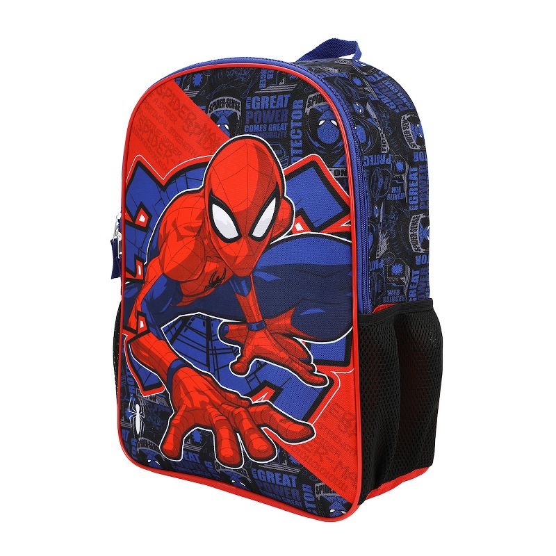 Marvel Spider-Man 16" Kids Mini Backpack with Character Padded Chest, 2 of 7