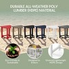 WestinTrends Azura Outdoor 18" HDPE Square Adirondack Patio Side Table - 4 of 4
