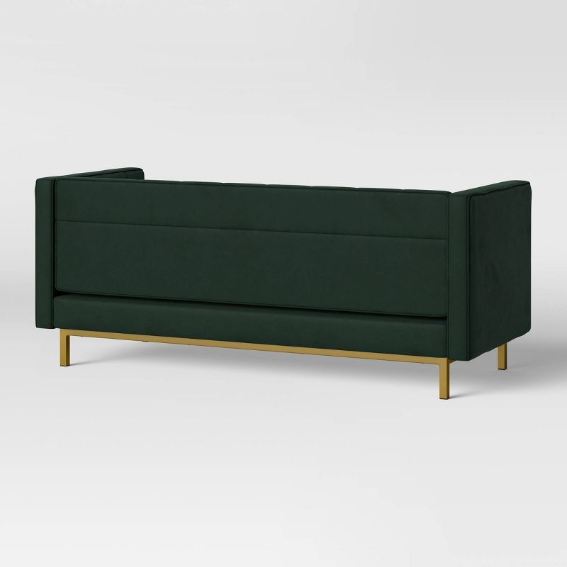 Cologne Modern Luxe Tufted Sofa Emerald Green - Threshold&#8482;, 5 of 15