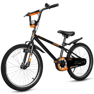 Hykolity 20 Inch Kids Bikes Boy Girl BMX Bicycle Ages 6-12 Years Old Coaster Brake Sport Cycling Child Bike with Kickstand Black - 1 of 4