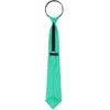 INSPIRE CHIC Men's Solid Color Satin Shine Pre-tied Knot Zipper Ties - 4 of 4