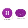 Unique Bargains Resin Craft Snap Round Flat 4-Hole Sewing Buttons 50 Pcs - 2 of 4