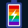 Adult Design By Humans Pride Charging Battery By PINHEAD66 Tank Top - 2 of 2