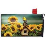 Briarwood Lane Goldfinch and Sunflowers Magnetic Mailbox Cover Birdhouse Standard