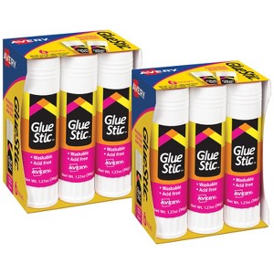 Avery Glue Stic, Glue Sticks, Washable, 1.27oz, 12 Total (10221) - 1 of 4