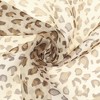 INSPIRE CHIC Women's Leopard Printed Chiffon Square/Long Lightweight Soft Sheer Neck Scarves 1Pc - 4 of 4