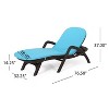 PAGED Patio Chaise Lounge Modern Lounge Chair with Cushion Comfortable Recliner for Garden, Poolside - 4 of 4