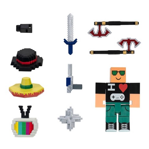 Roblox Avatar Shop Series Collection Retro 8 Bit Gamer Figure Pack Includes Exclusive Virtual Item Target - roblox target logo