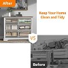 Cabinet Dresser Chest With 6 Drawers, Chest Of Drawers, Bedroom Dresser White - 4 of 4
