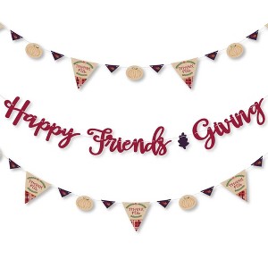 Big Dot of Happiness Friends Thanksgiving Feast - Friendsgiving Party Letter Banner Decor - 36 Banner Cutouts and Happy Friends Giving Banner Letters - 1 of 4