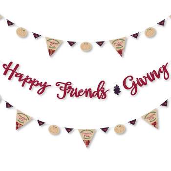 Big Dot of Happiness Friends Thanksgiving Feast - Friendsgiving Party Letter Banner Decor - 36 Banner Cutouts and Happy Friends Giving Banner Letters